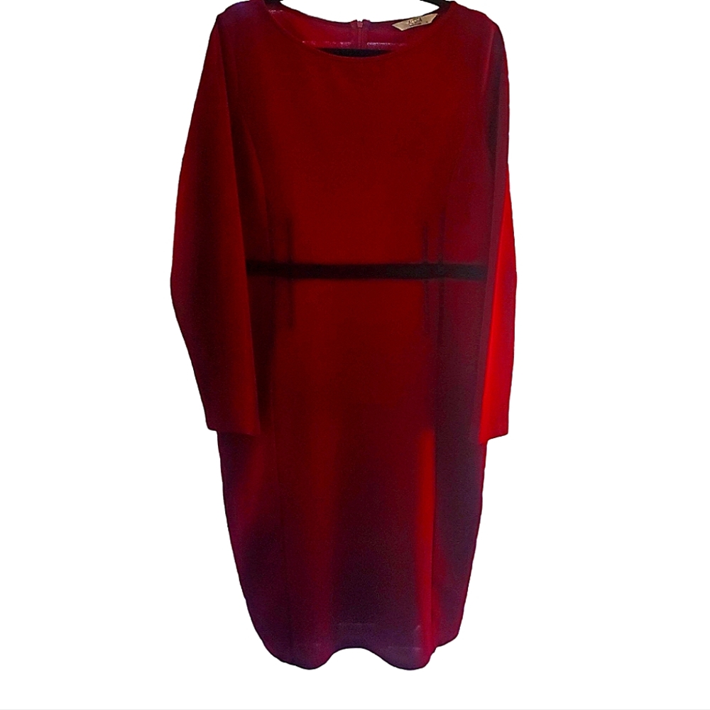 Al'Ofa Longsleeve Dress Burgundy Size XL